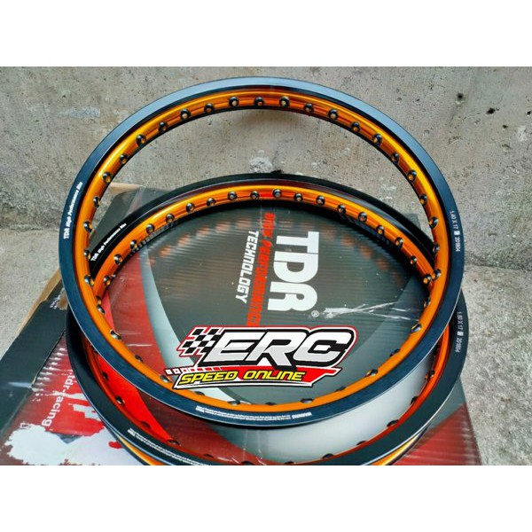 VELG TDR 2 TONE 140 160 RING 17 HITAM GOLD