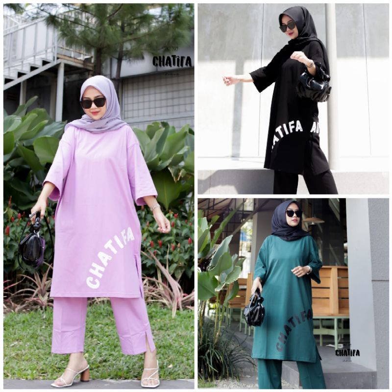 Set Oversize Tunik CHATIFA Original