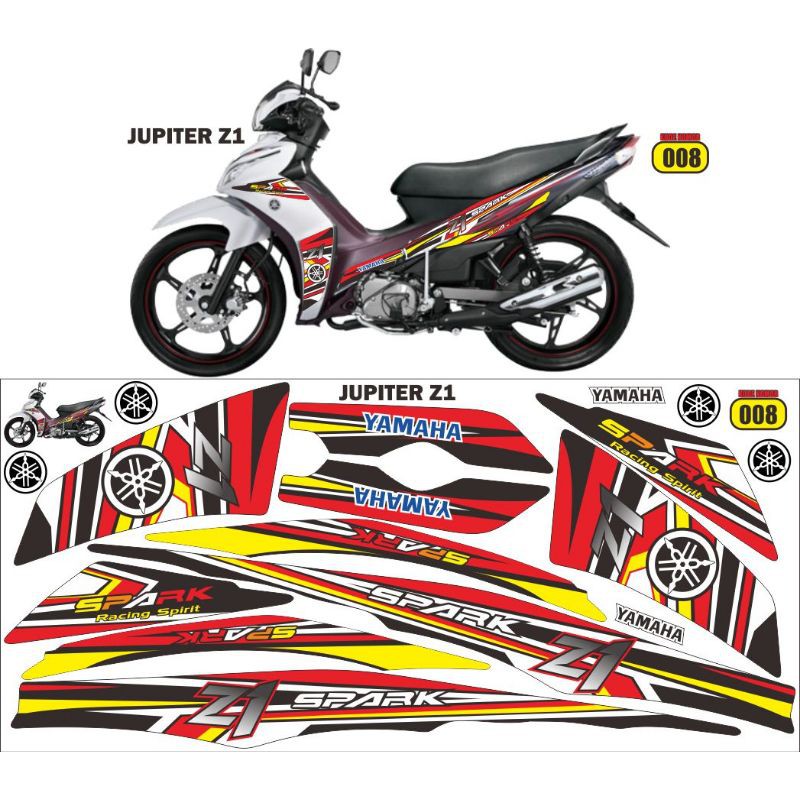 striping variasi jupiter z1 thailand 2010-2013 / jupiter z robot / decal jupiter z1 / irenk