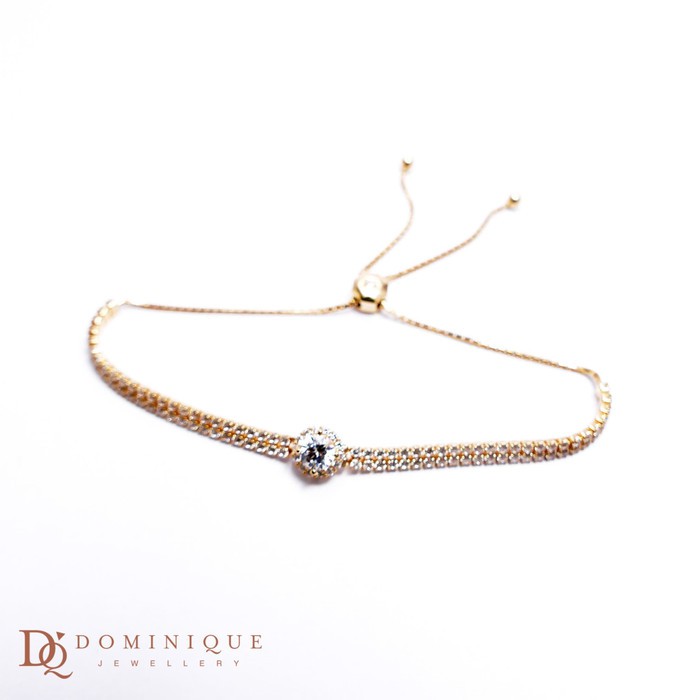 

Dominique Jewellery- Gelang Serut Lotus Kadar 75% DQ 043