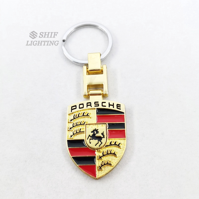 1pc Gantungan Kunci Logo Porsche Bahan Metal Untuk Hadiah