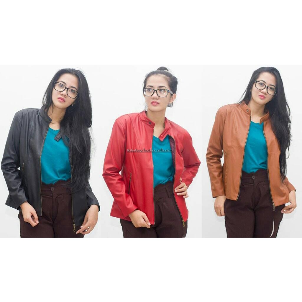 Jaket Kulit Asli WANITA, Jaket Kulit Motor Jaket Kulit Sintetis CEWE , Jaket Kulit Asli Garut