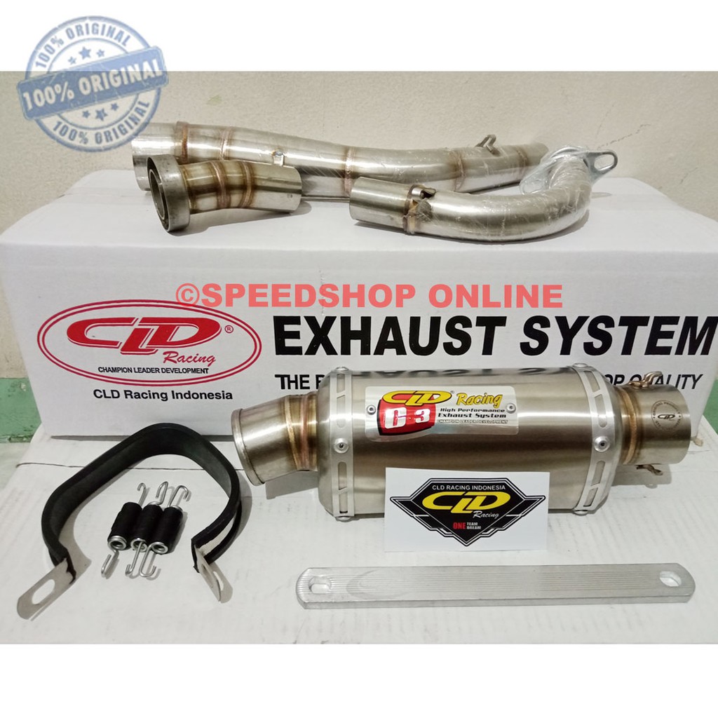 knalpot cld yamaha mio fino nouvo original type c3 bulat oval