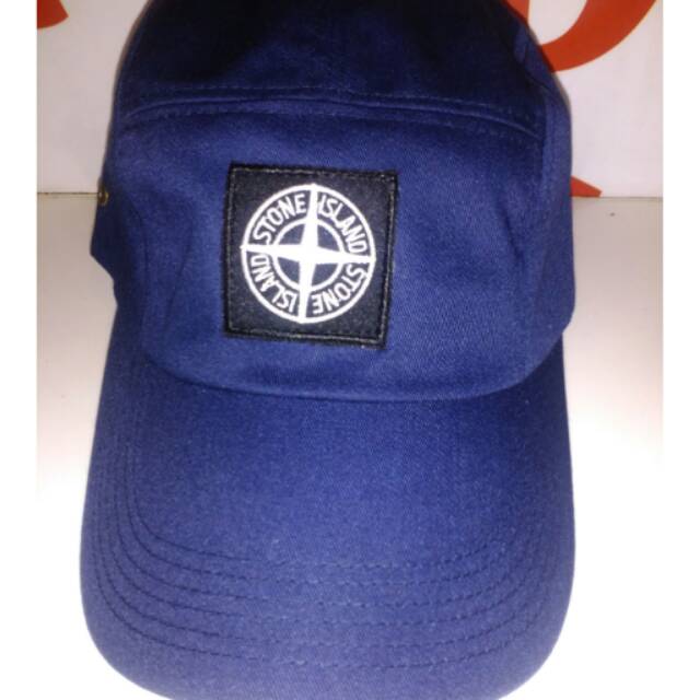 Topi Stone Island Metal 5 Panel Stone Island Navy