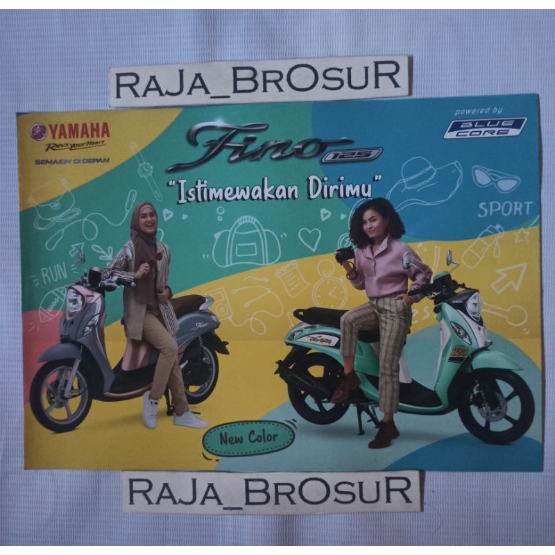 Poster brosur Yamaha Fino 125 2021