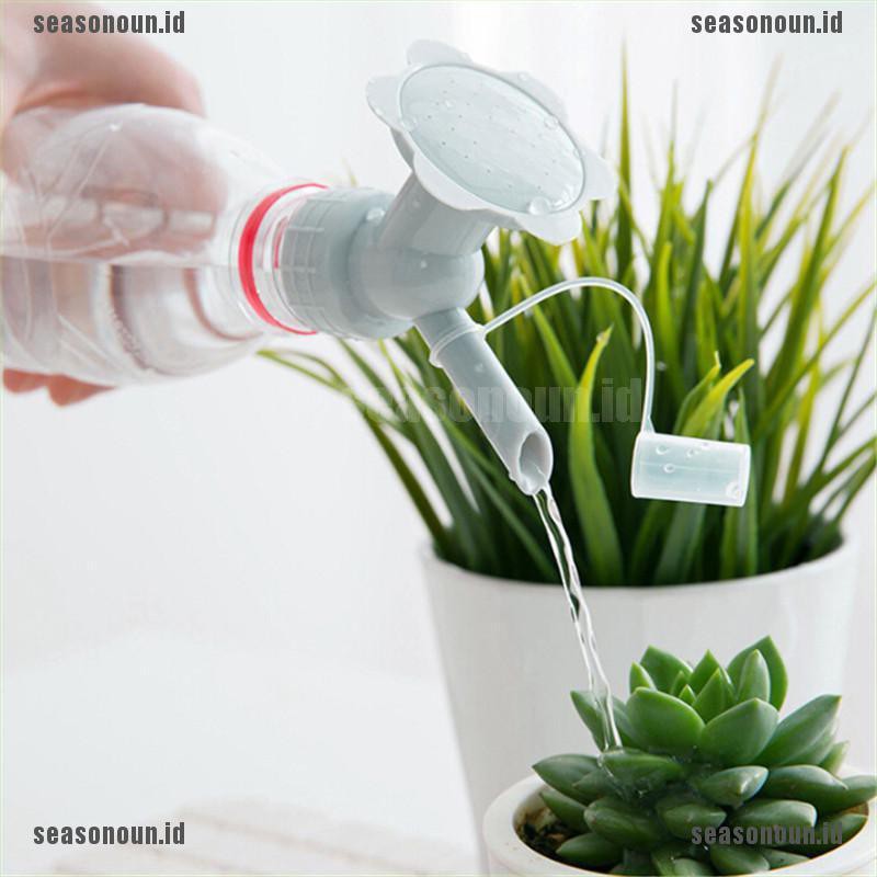 【sea】2 In 1 Plastic Sprinkler Nozzle For Waterers Bottle Watering Cans Shower Head