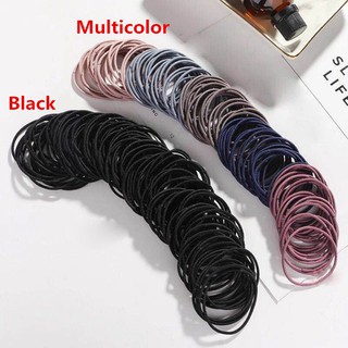 Bayar Di Tempat 100Pcs Ikat Rambut Bahan Karet Gaya Korea Bayar Di Tempat 100Pcs Ikat Rambut Bahan Karet Gaya Korea