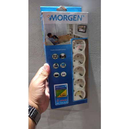 Stop Kontak Morgen 5 Lubang 5 Saklar