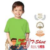 T-Shirt Kaos Polos Anak Pria "The Big J" - Hijau Muda