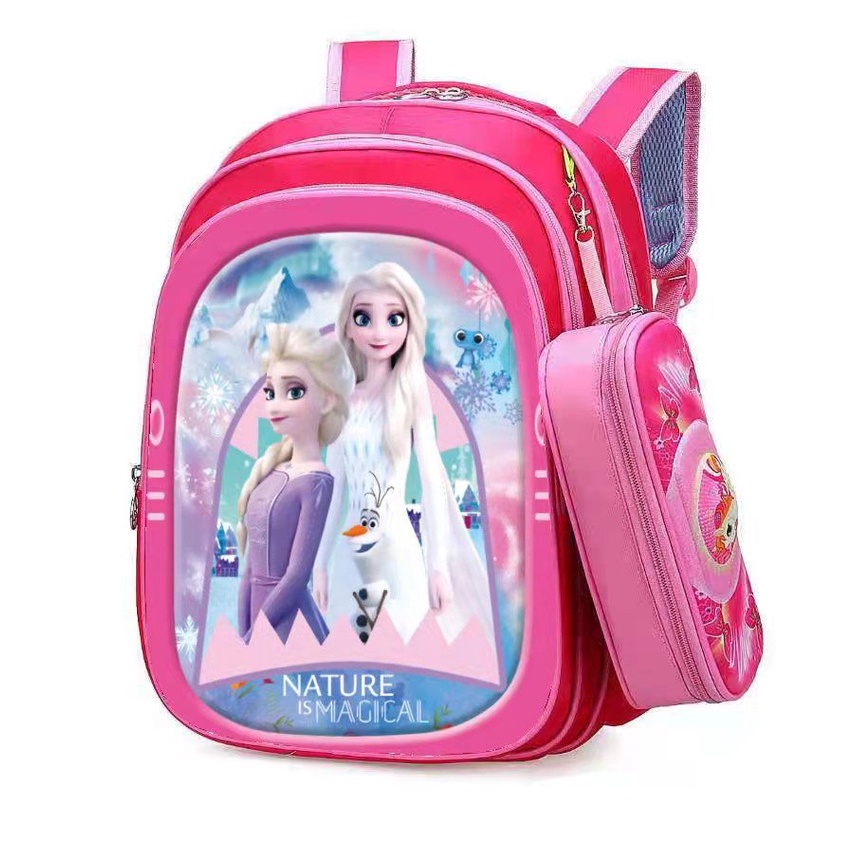 SMARTGIRL NEW TAS RANSEL ANAK SEKOLAH CEWEK COWOK IMPORT SD 3D 2IN1 00160-00165