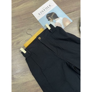 Jual CELANA KULOT HITAM POLOS WIDE LEG / CELANA KULOT BAHAN WARNA HITAM