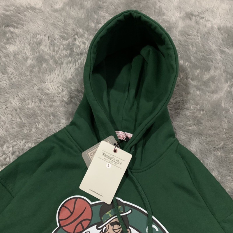 Sweater Hoodie Nba Celtic Mitchell &amp; Ness Fulltag &amp; Lebel