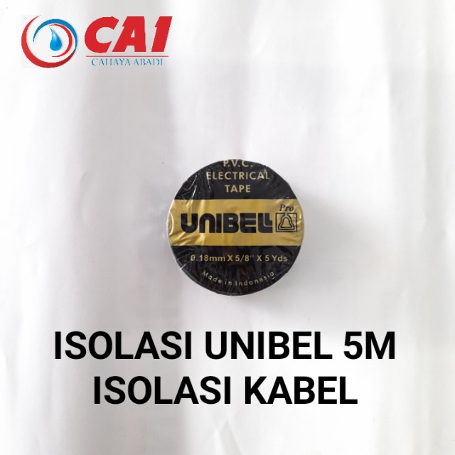 

GROSIR - ISOLASI UNIBEL 5M - ISOLASI LISTRIK KECIL HITAM