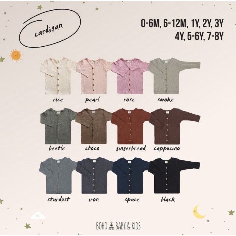 Bohopanna Cardigan Anak dan Bayi Bohobaby Boho baby