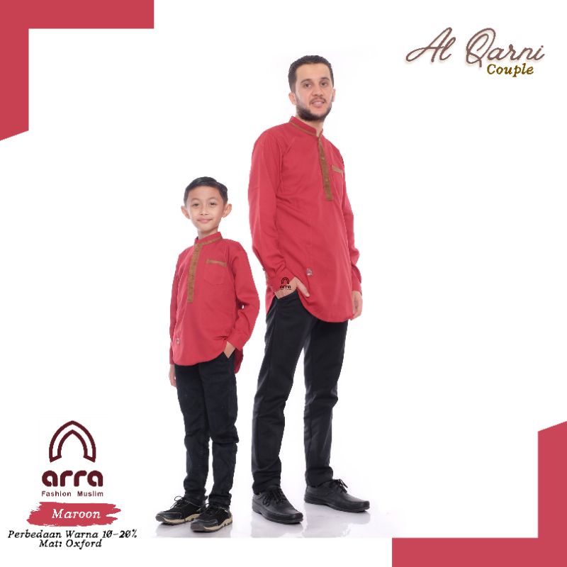 Baju Koko Couple Kurta Pakistan Ayah Dan Anak Laki Laki Lengan Panjang Al Qarni Arra Original Premium Baju Muslim Pria