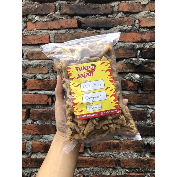 

Kripsus 200gram Kripik Usus Ayam Cemilan Tukujajan