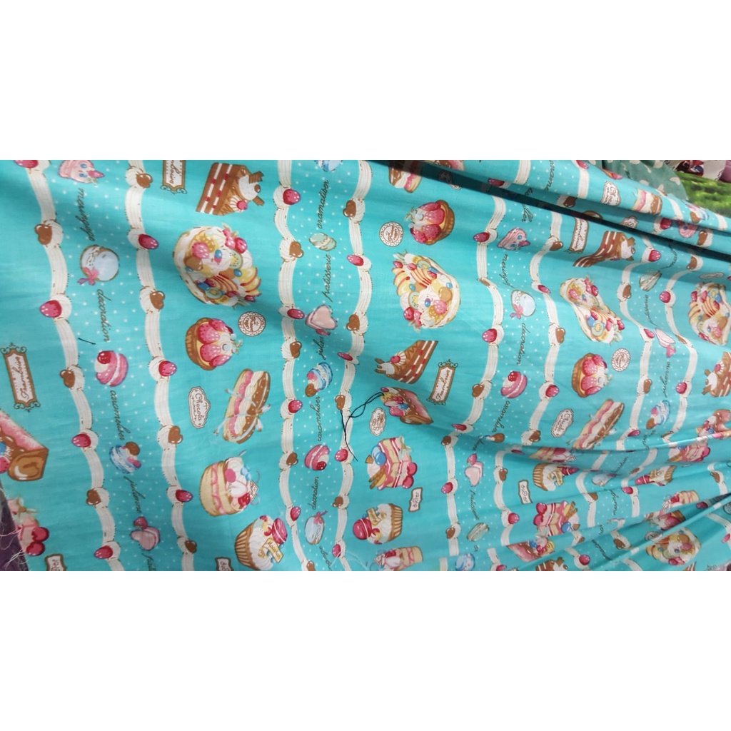 Katun Jepang Motif Anak Cupcake