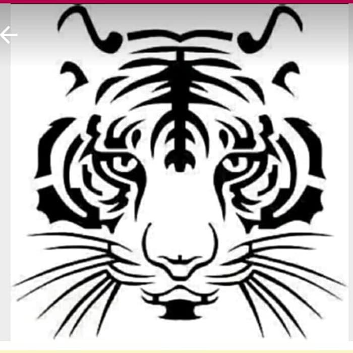 Sticker Harimau tutup Tangki Mobil Macan