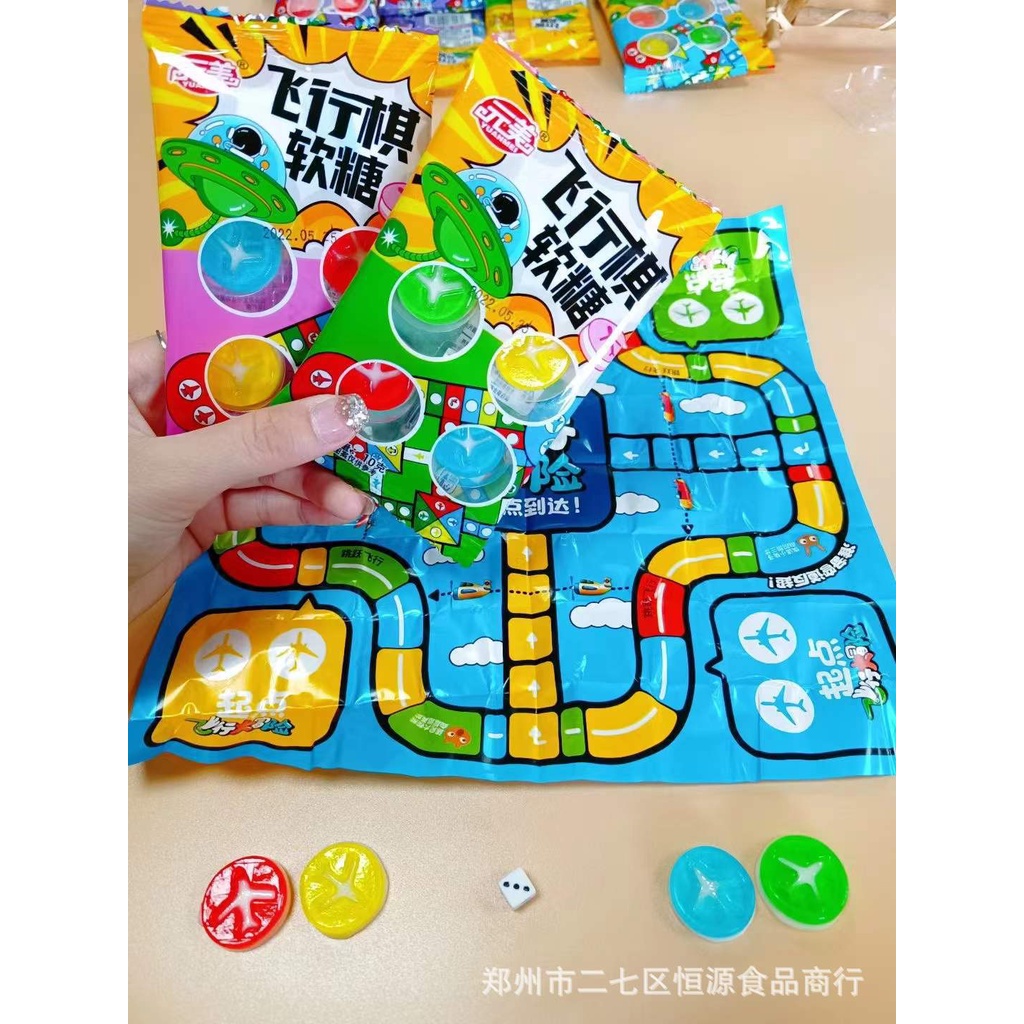 Permen unik jelly permen Mainan Ludo