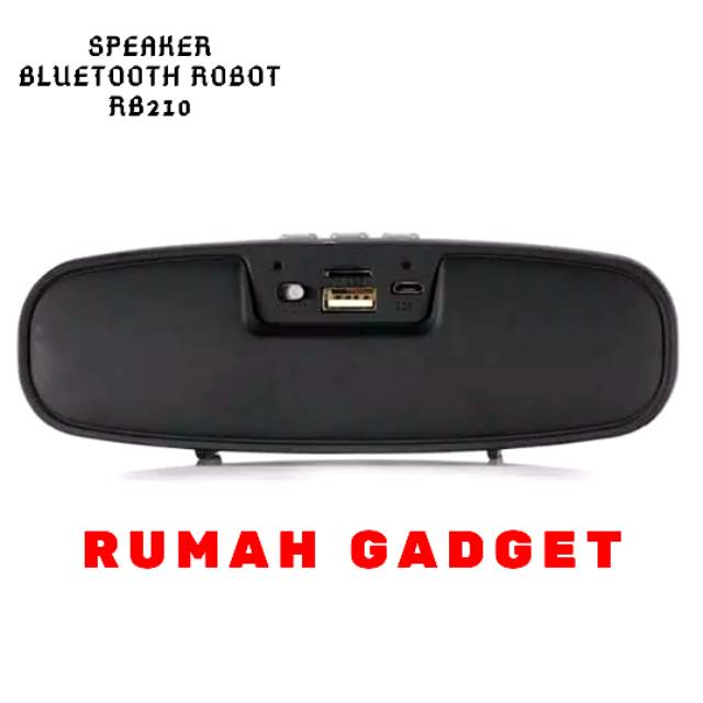 SPEAKER BLUETOOTH ROBOT RB210 SUPER BASS DENGAR MUSIK GARANSI RESMI 1TAHUN