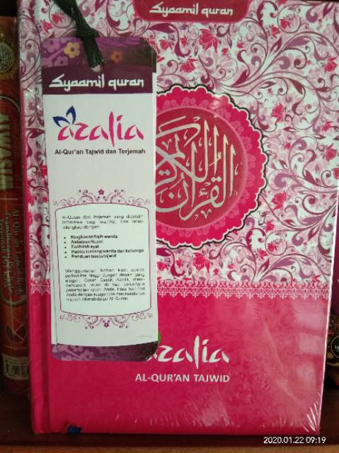 Al Quran Azalia Tajwid &amp; Terjemah Hard Cover |Quran Wanita | Syaamil