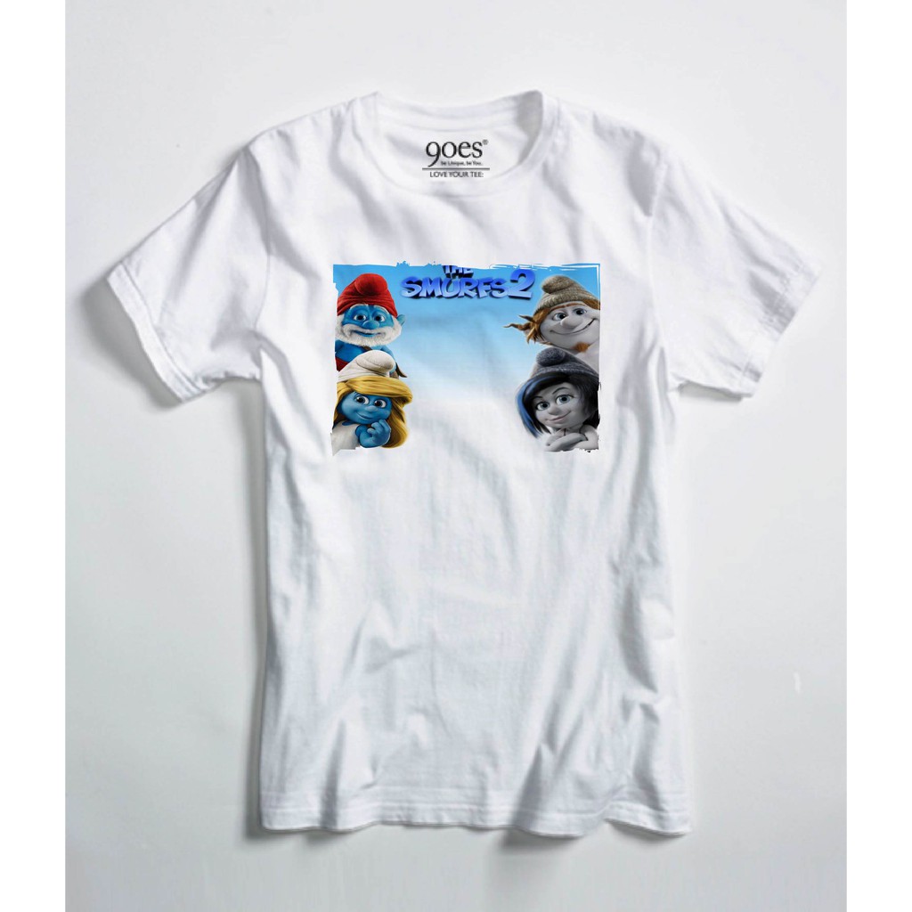Kaos Anak CEWEK COWOK THE SMURF SMURFETTE Tshirt Bayi Lucu Premium - 02
