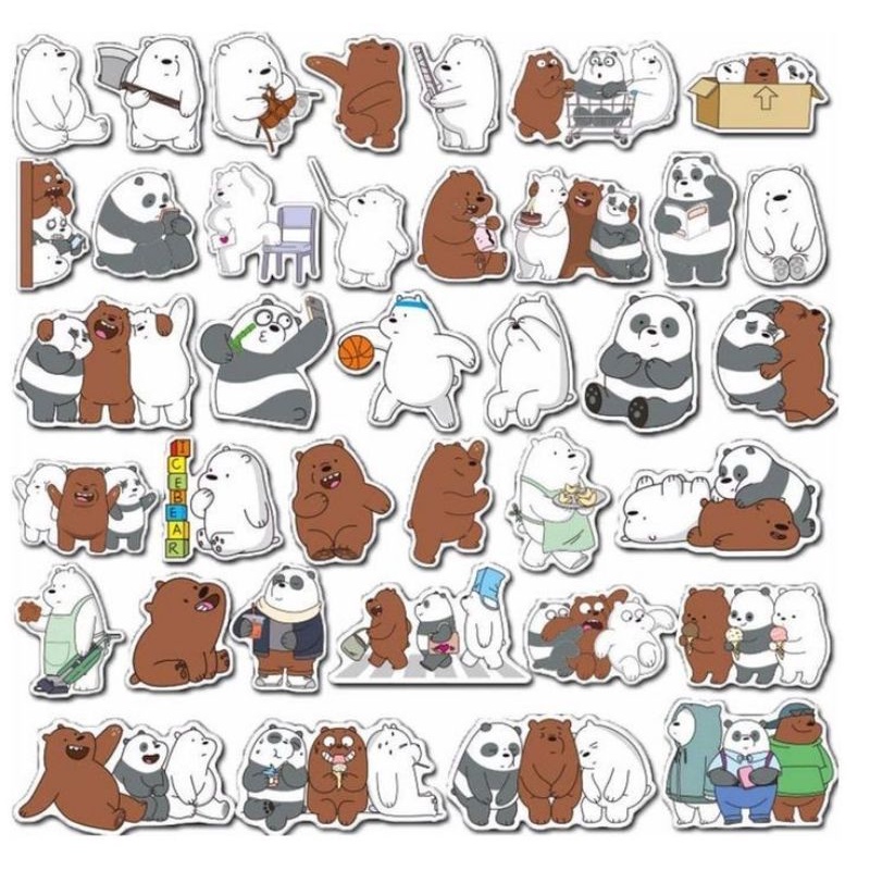 

[PART 12- WE ARE BEAR EDITION] Stiker Tumblr/ Stiker aesthetic/ Stiker HP, dll ( Beli 5 Gratis 1)