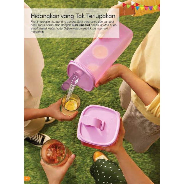 SLIM LINE BOTOL MINUM 2L + 1L SET ISI (2)