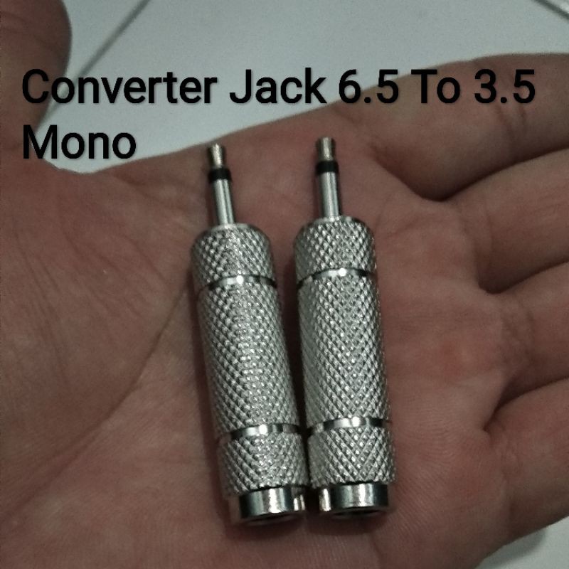 Converter Jack 6.5 To Jack 3.5 Mono