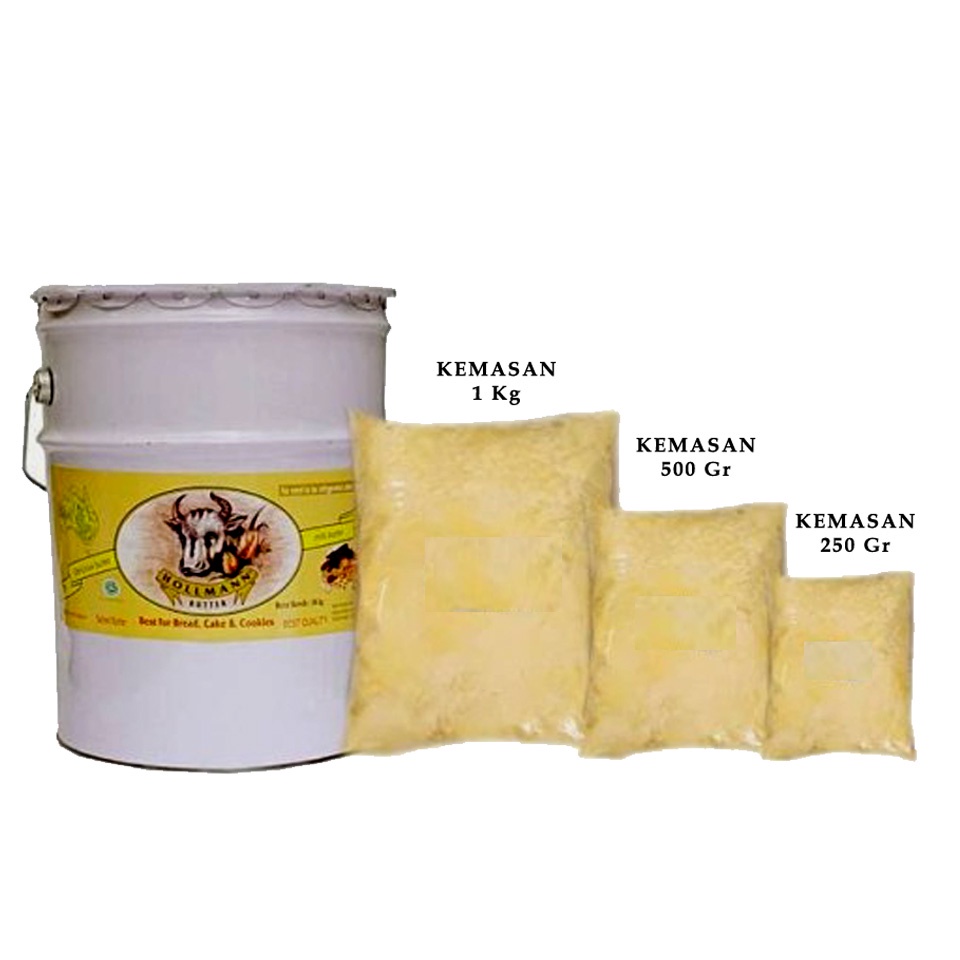 

Butter Hollman Curah Kemasan 1kg, 500 Gr, 250 Gr / Mentega&Margarin