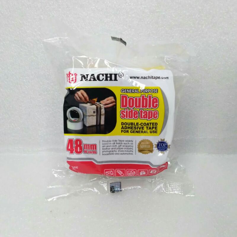 

Double Side Tape Isolasi Bolak Balik Nachi 48 mm / 2 Inch x 10 Yard