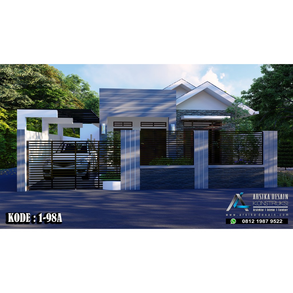 53 Desain Atap Rumah Tampak Samping Rumah Sederhana 24