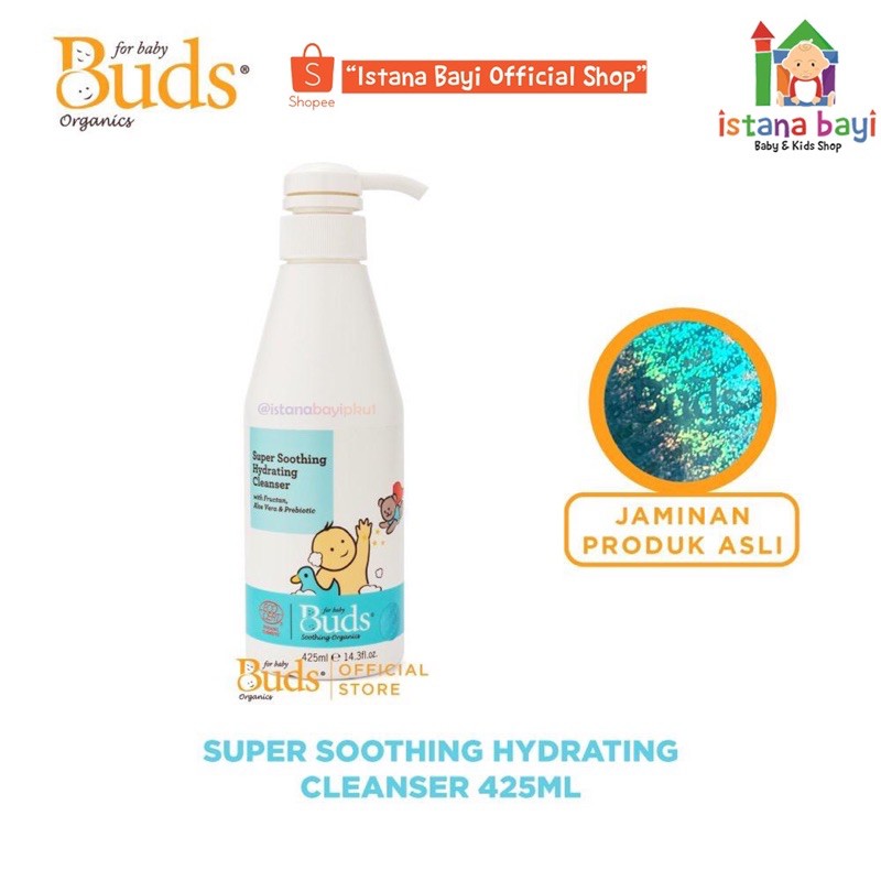 Buds Super Soothing Hydrating Cleanser 425ml - Sabun bayi organic