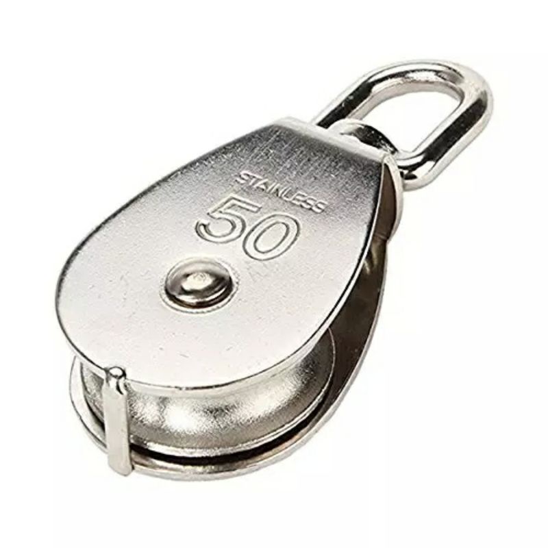 Katrol Pulley Kerekan Roda Baja Gantung Multifungsi Bahan Stainless Steel