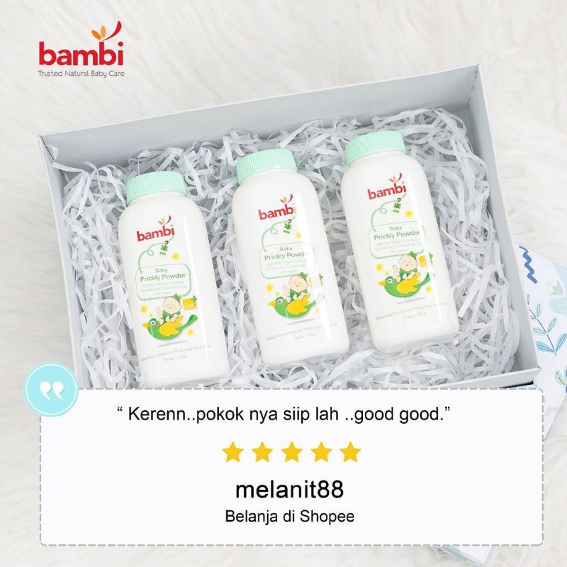 BAMBI BABY PRICKLY POWDER, BAMBI POWDER, BEDAK BAMBI, BEDAK TABUR BAYI