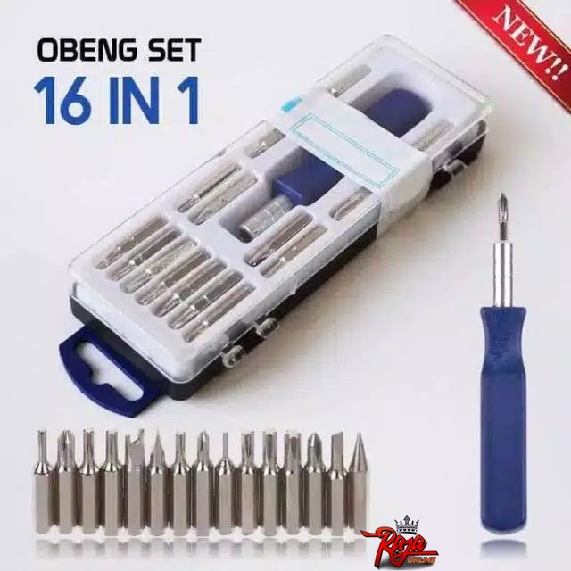 Obeng Set Toolkit 16 IN 1 Screwdriver V2