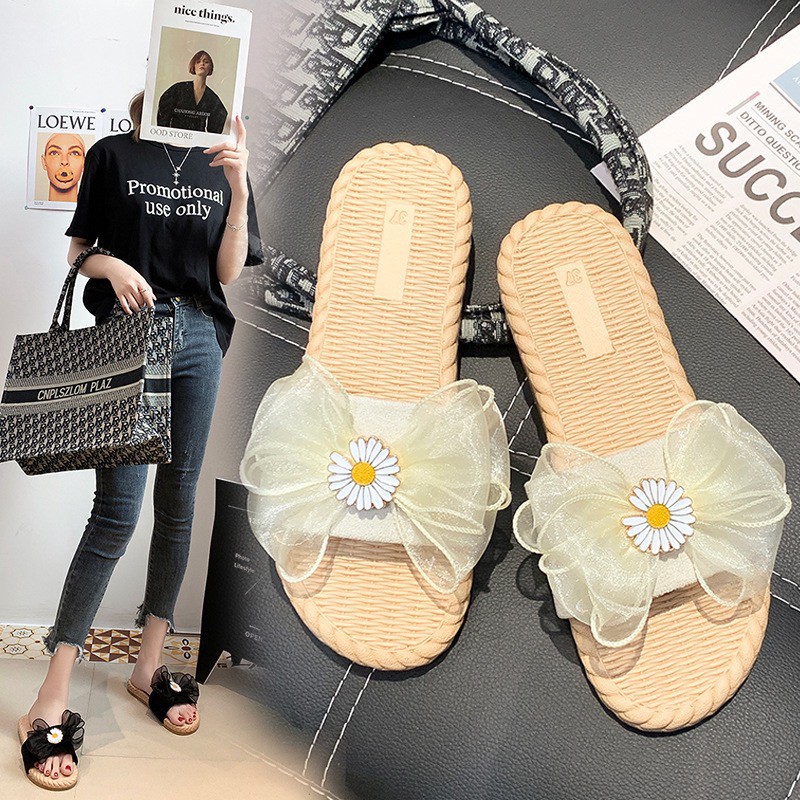 NDY 05 SANDAL FLIPFLOP PITA TALI SUN FLOWERS