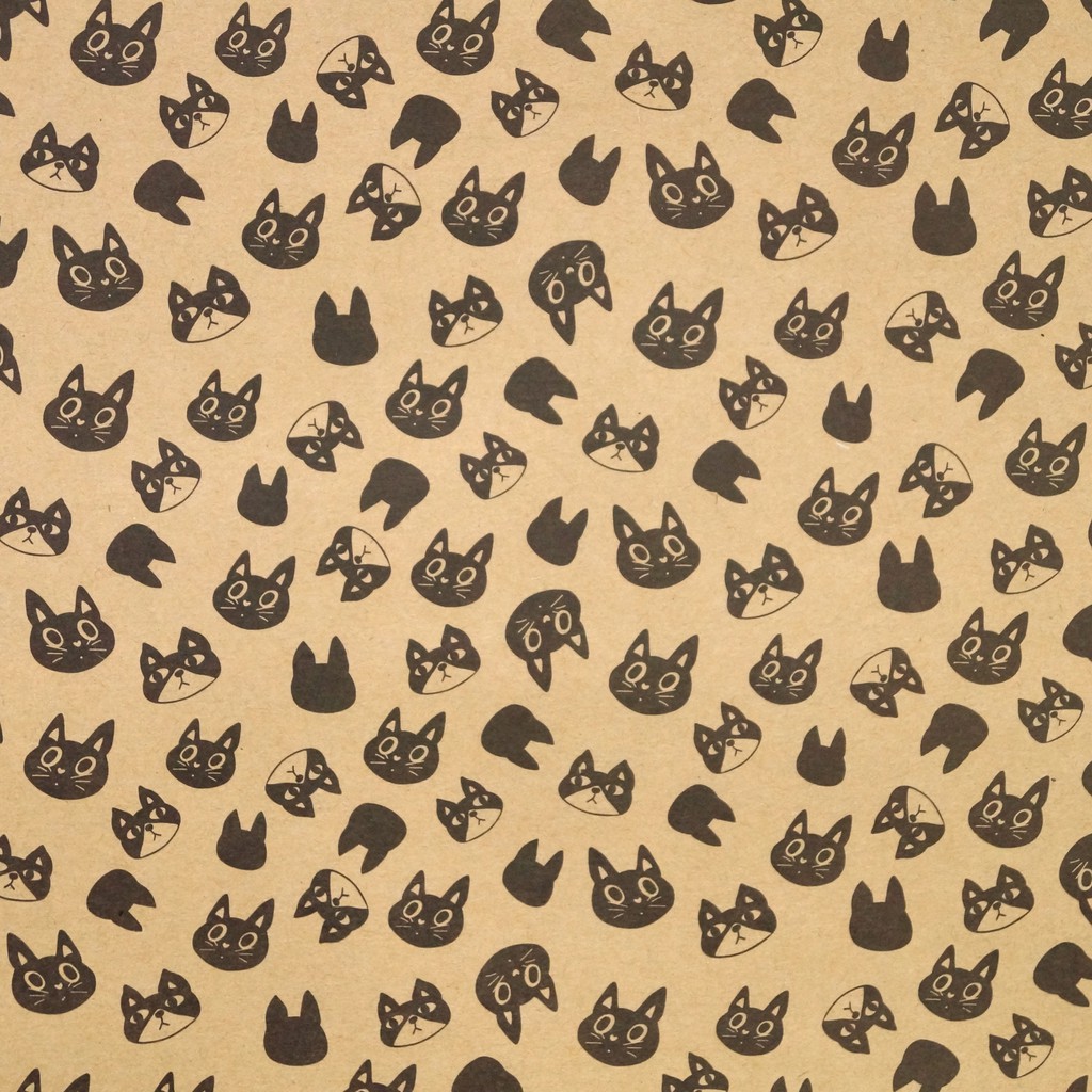 

Craft Wrapping Paper | Black Cat (Kertas Kado)