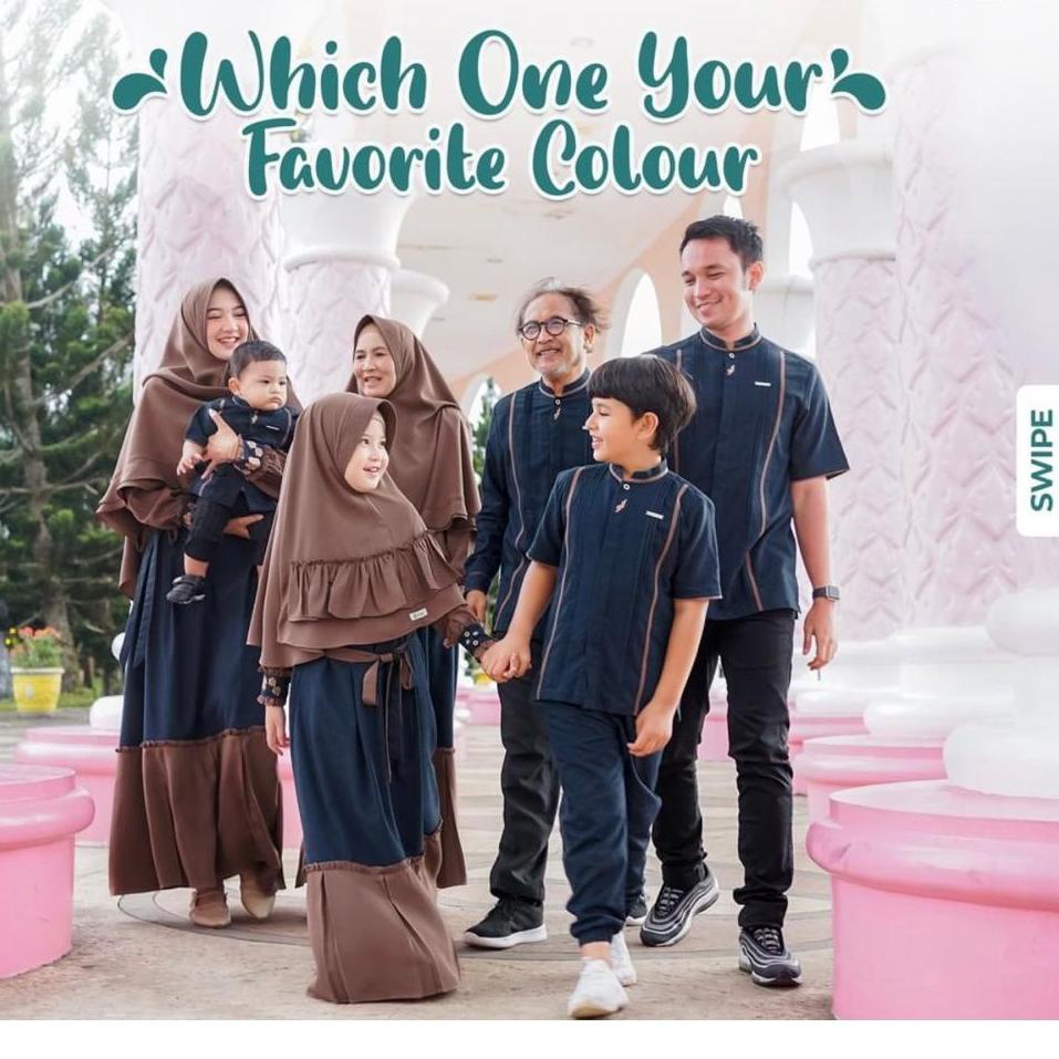 Gamis Sarimbit Keluarga2021 Sarimbit Gamis Couple Fashion Muslim Baju Lebaran SB9016 "LSO. 8"
