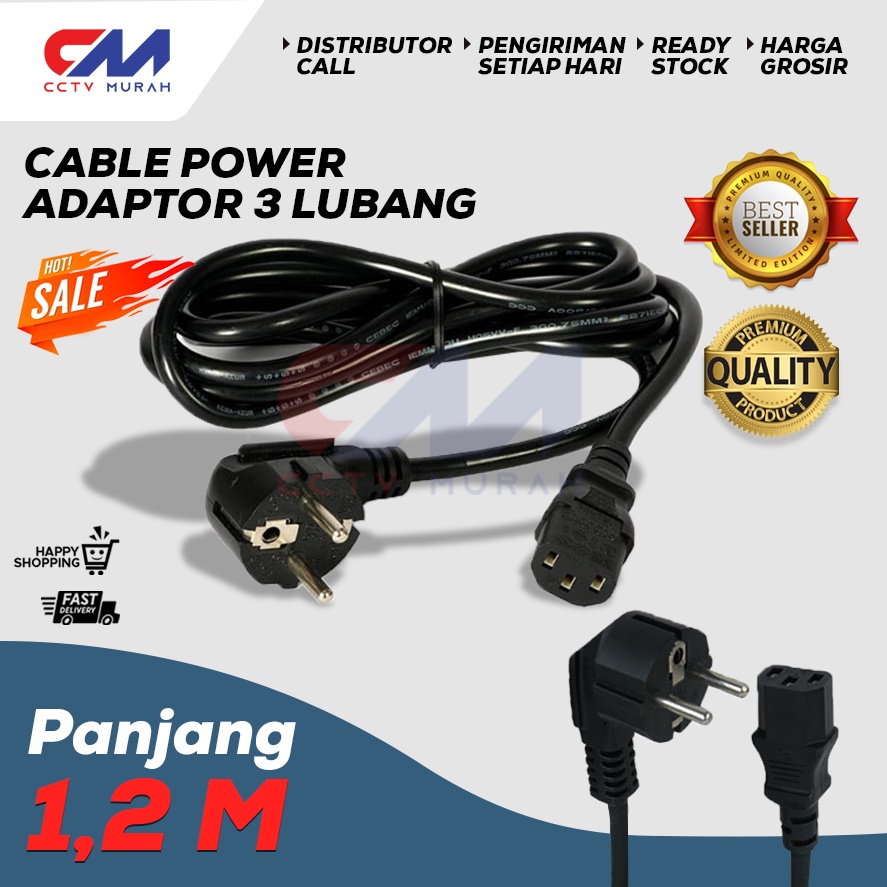 Kabel Power AC || Type KB-PK200 || Kabel Power AC Adaptor CPU