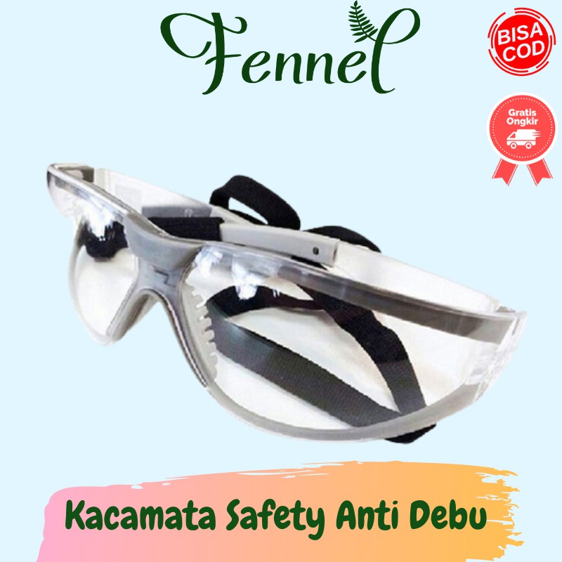 Kacamata Safety Goggle Anti Kabut &amp; Debu 11394