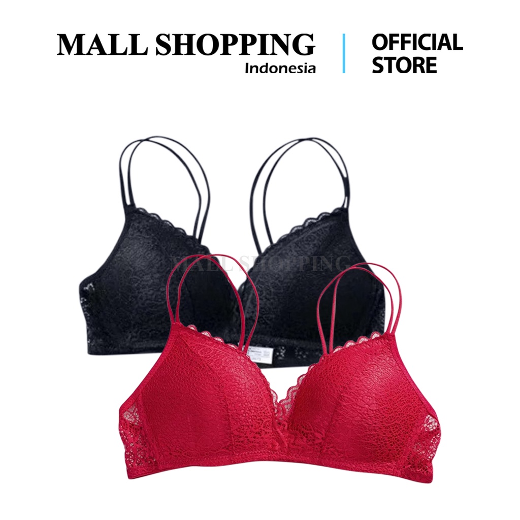 BH/Bra Pakaian Dalam Wanita Bra Bralette B Cup Solid MALLSHOPPING