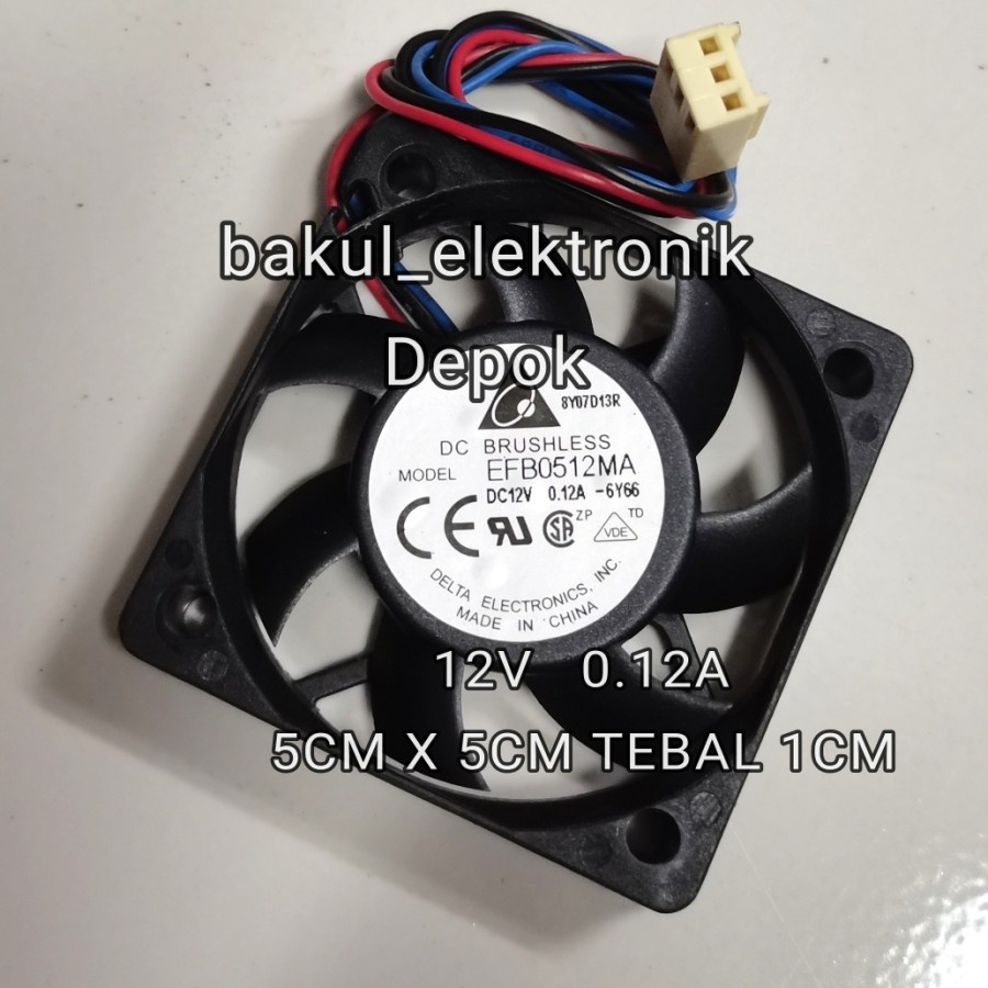 FAN DELTA 5CM 12v EFB0512MA