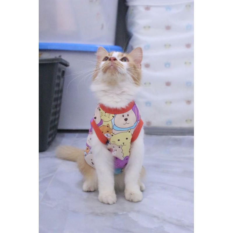 Baju kucing rumahan tsum tsum lucu / baju kucing dan anjing murah size S M L XL