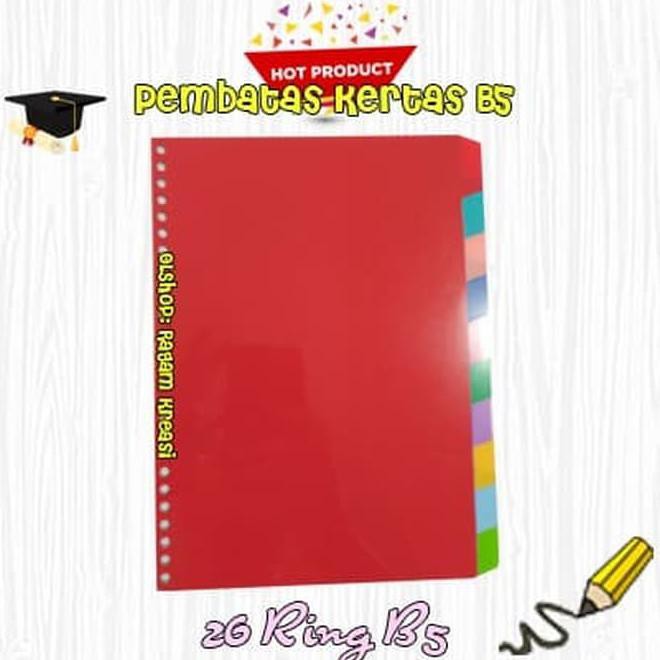 

Pembatas Kertas B5 / Divider B5 Item Terbagus