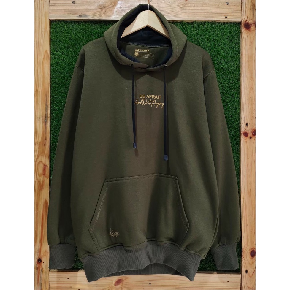 sweater pria distro KACHIOS  hoodie oversize hijau army be afrait jamper hoodie premium m l xl xxl a Aaqil22Shop