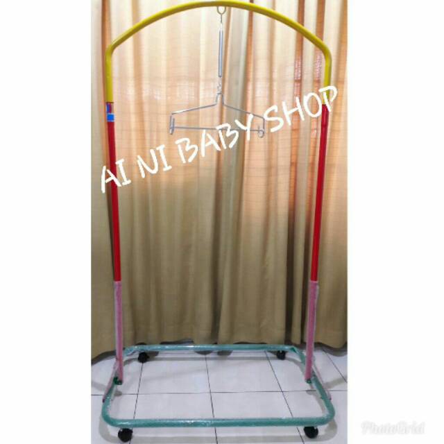 Tiang Ayunan Bayi Portable Warna Warni Tiang Ayunan ORIENT