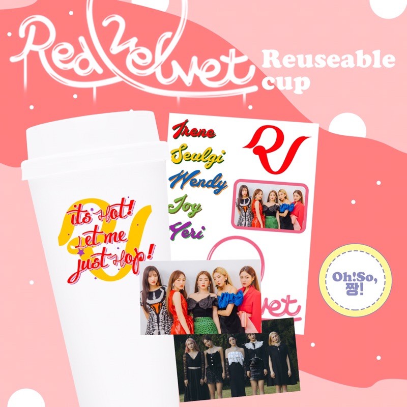 RED VELVET REUSABLE CUP