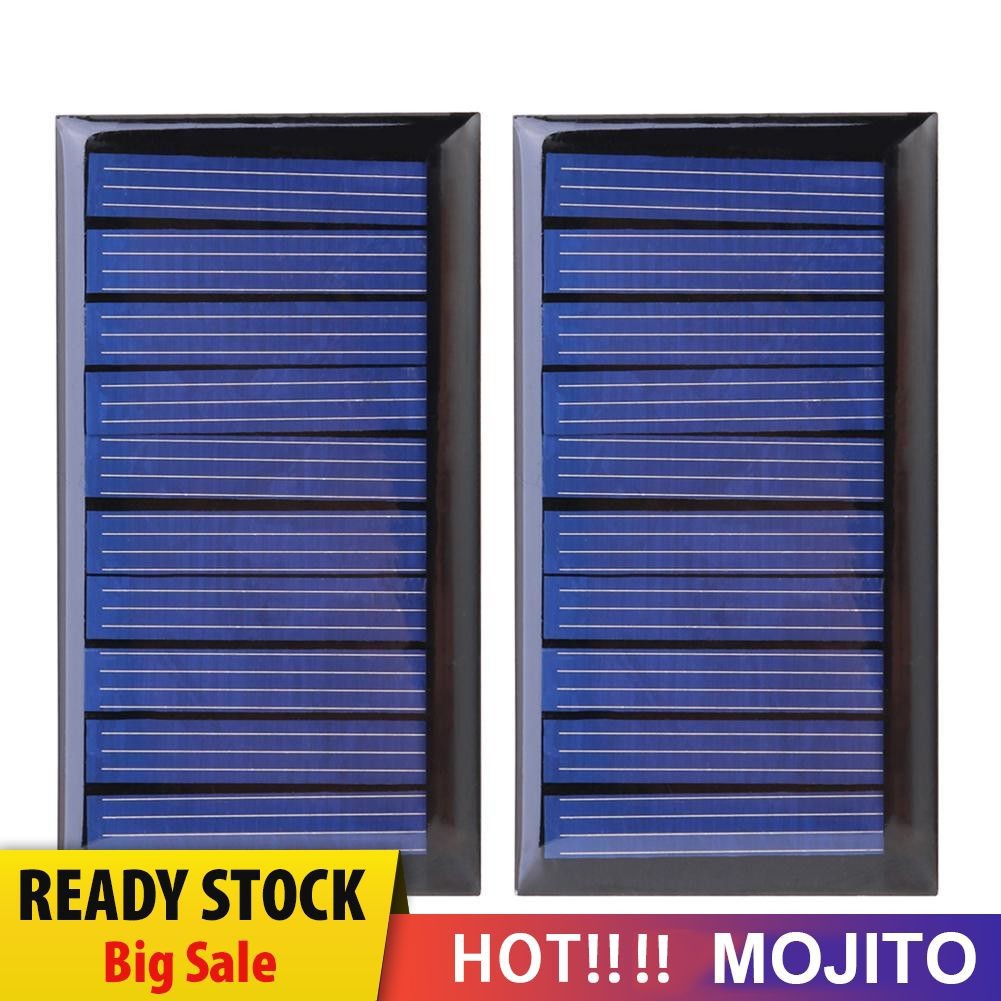 MOJITO kyofumo 0.3W 5V 60mA Solar Panel Polycrystalline Solar Cell Panel for 3.6V Battery