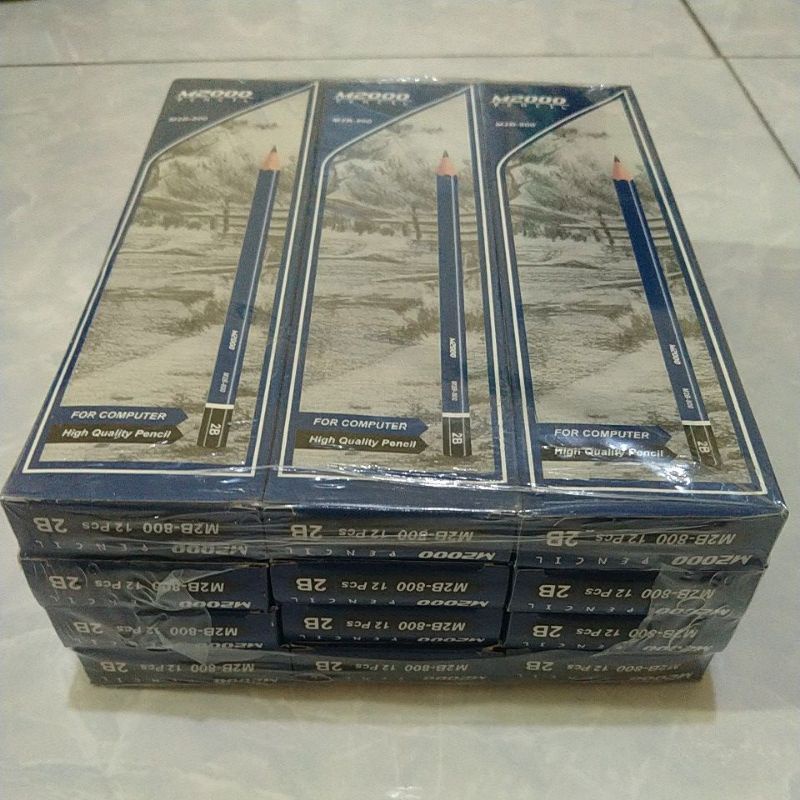 

pinsil 2b m2000 harga tertera per 1 gross 12 lusin=144pcs